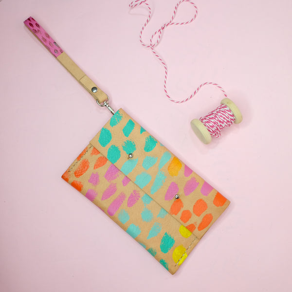 Colorful Handbag Clutch with Rainbow Dash design